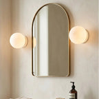 Glass wall lamp round with G9 socket – Modern spherical shape