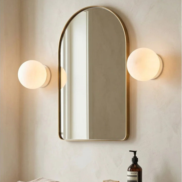 Glass wall lamp round with G9 socket – Modern spherical shape