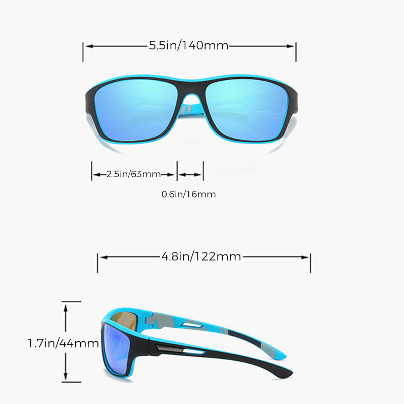 Sportsonnenbrille Polarisiert mit Fotochromen TAC-Linsen