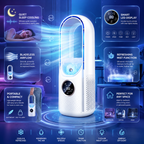 Klingelloser Ventilator mit Befeuchtung und Touch-Display