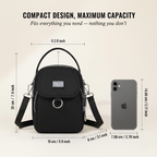 Compact Crossbody Bag with Multiple Compartments – Water-Repellent