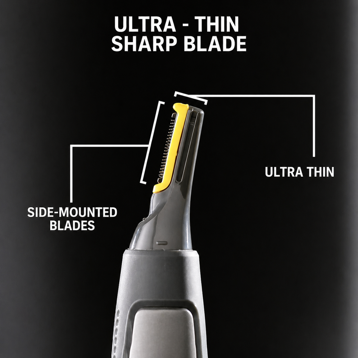 Präzisionstrimmer mit LED-Licht – Titan-Edelstahl-Klinge