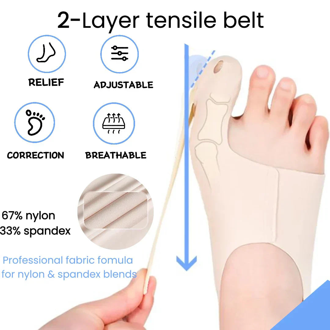 Hallux-Valgus-Bandage zur sanften Zehenkorrektur