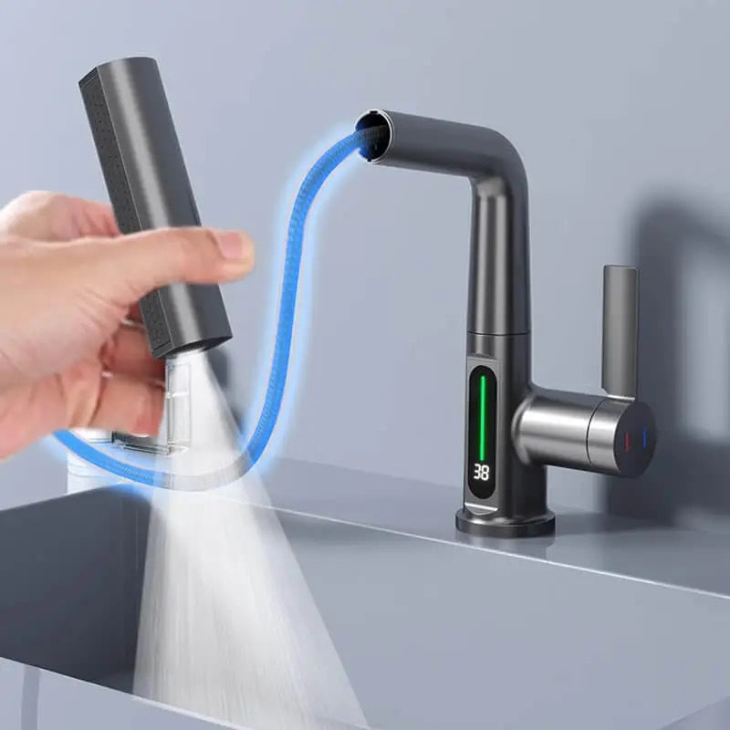 3-in-1 Faucet with Pull-Out Spray Head