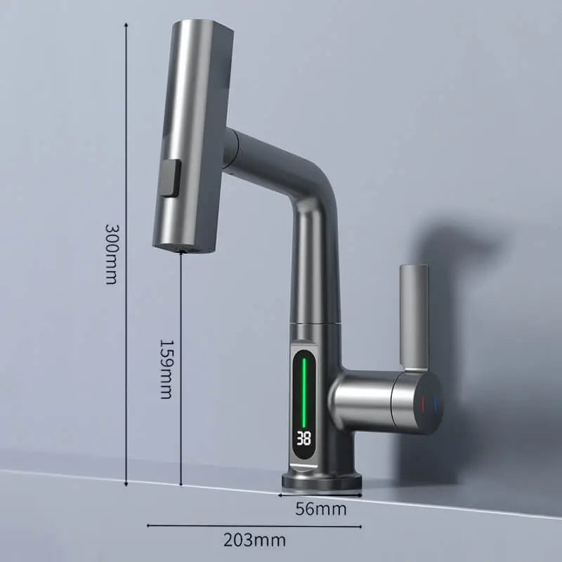 3-in-1 Faucet with Pull-Out Spray Head
