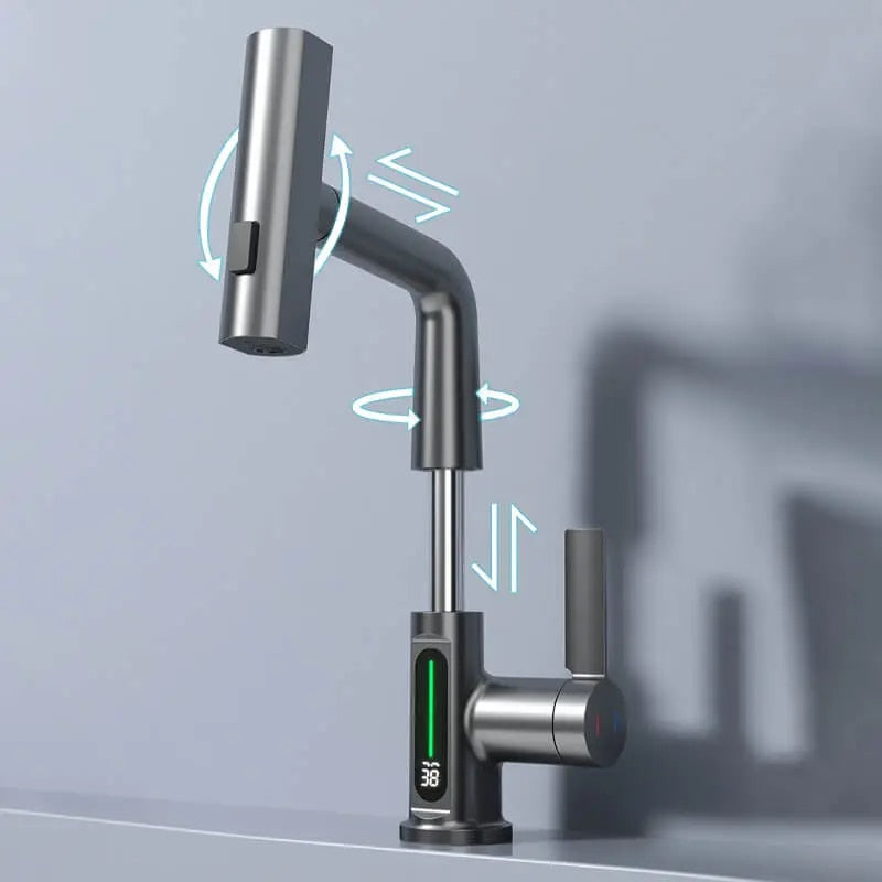 3-in-1 Faucet with Pull-Out Spray Head