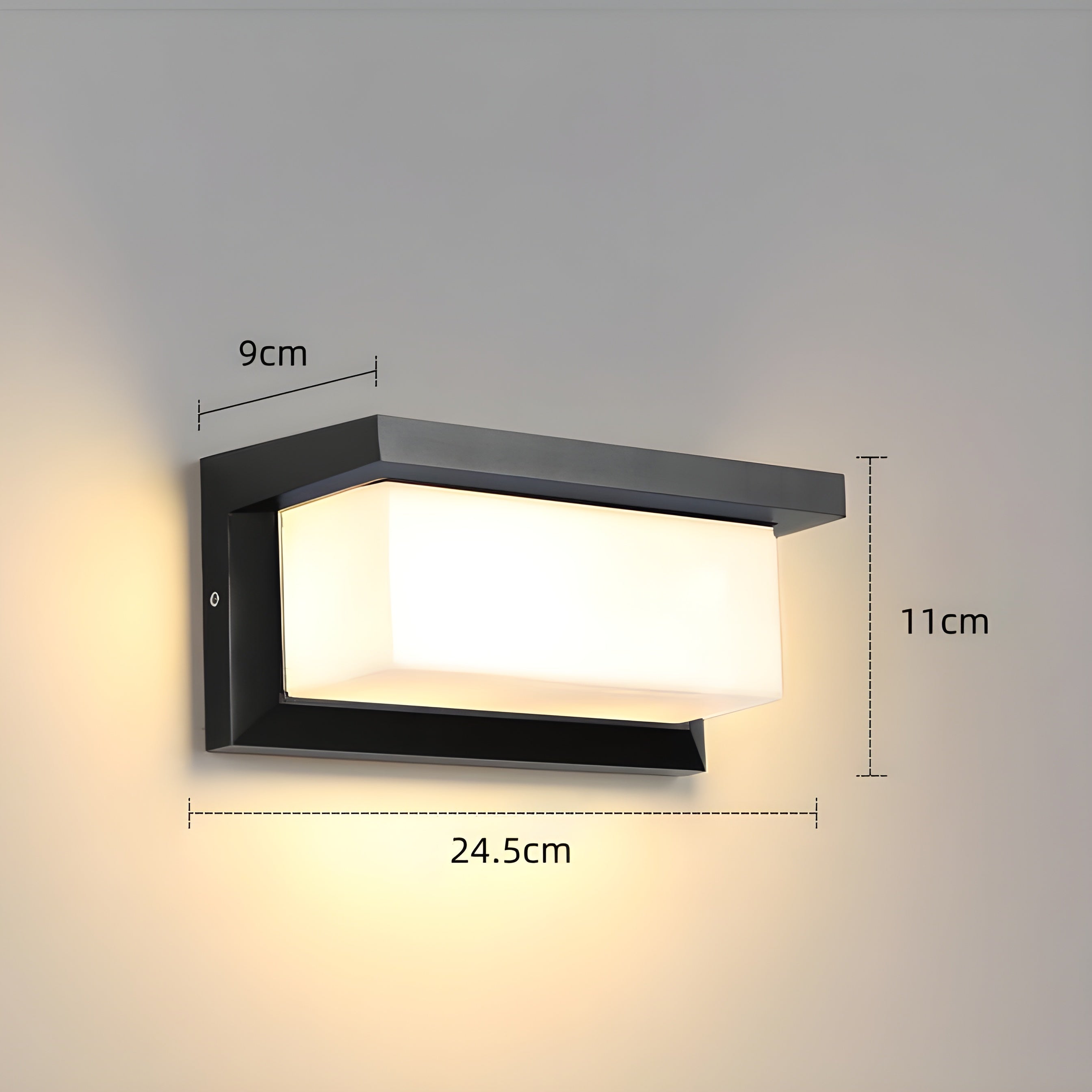 LED-Außenwandleuchte mit Bewegungsmelder IP65 wasserdicht