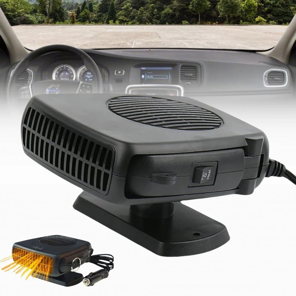 Car heater fan for the cigarette lighter – Compact windshield defroster & auxiliary heater