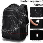 Laptop backpack with USB port and anti-theft protection