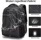 Laptop backpack with USB port and anti-theft protection