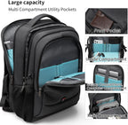 Laptop backpack with USB port and anti-theft protection