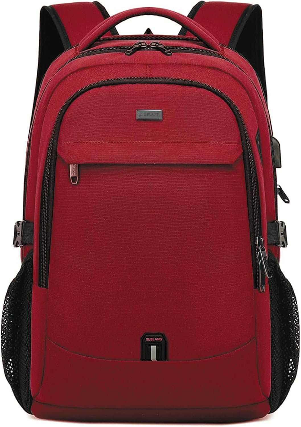 Laptop backpack with USB port and anti-theft protection