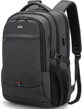 Laptop backpack with USB port and anti-theft protection