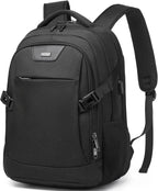 Laptop backpack with USB port and anti-theft protection