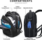 Laptop backpack with USB port and anti-theft protection