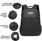 Laptop backpack with USB port and anti-theft protection