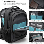 Laptop backpack with USB port and anti-theft protection
