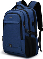 Laptop backpack with USB port and anti-theft protection