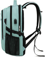 Laptop backpack with USB port and anti-theft protection