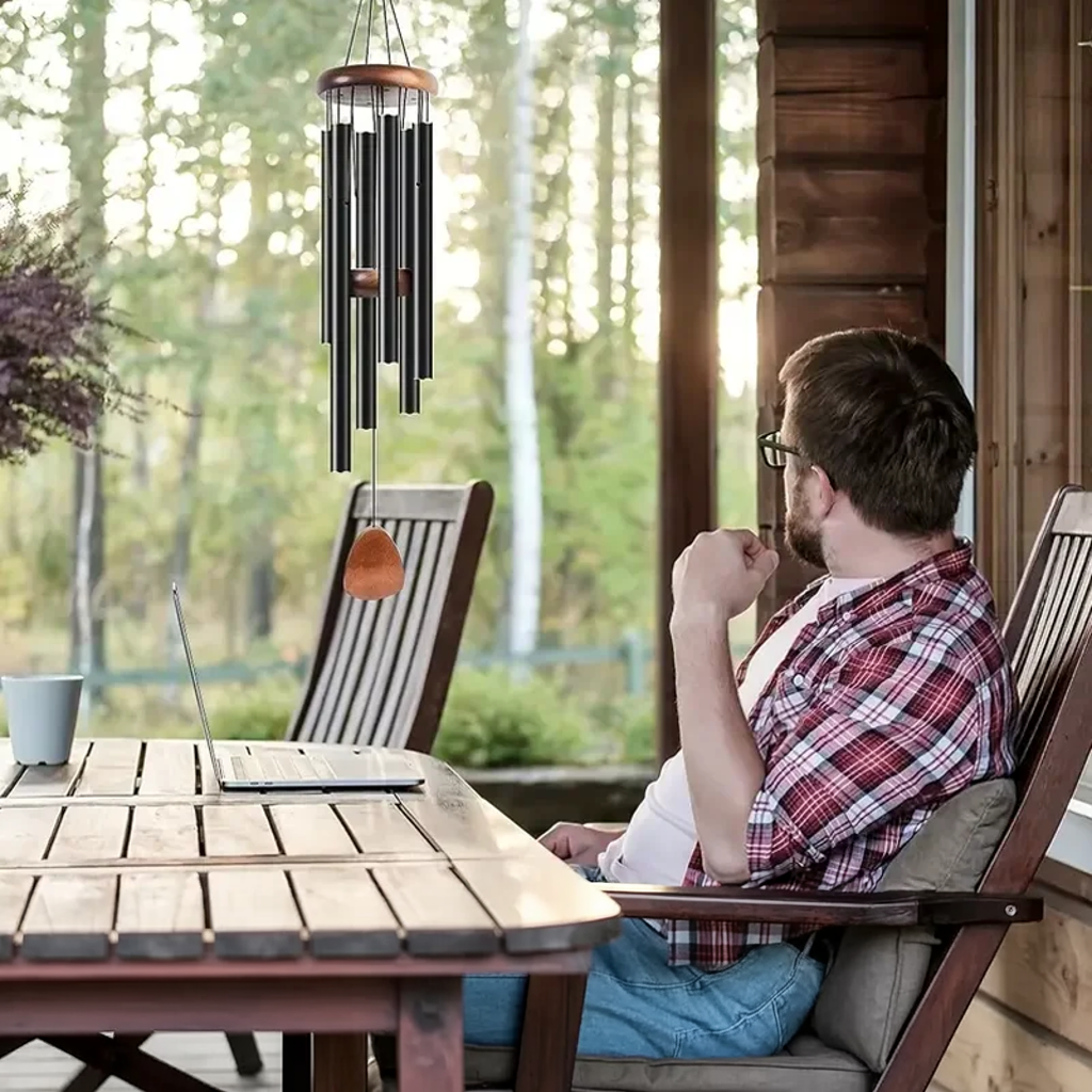 Windspiel Metall mit Röhren – für Garten und Balkon