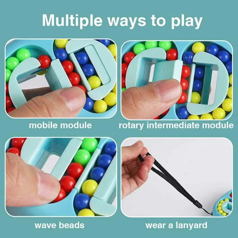 Rotierendes Bohnen-Fidget-Puzzle — Fördert Logik & Farbwahrnehmung Mivoza Deutschland