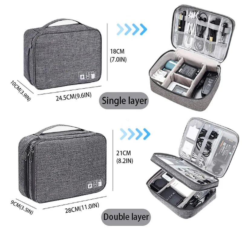 Kabel-Organizer Tasche für Reise und Alltag