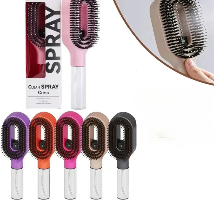 Haarbürste mit Sprühfunktion – 2-in-1 Bürste und Befeuchter