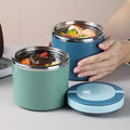 Thermo-Lunchbox Edelstahl mit Griff – Auslaufsicher