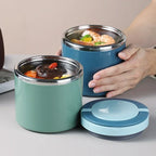 Thermo-Lunchbox Edelstahl mit Griff – Auslaufsicher