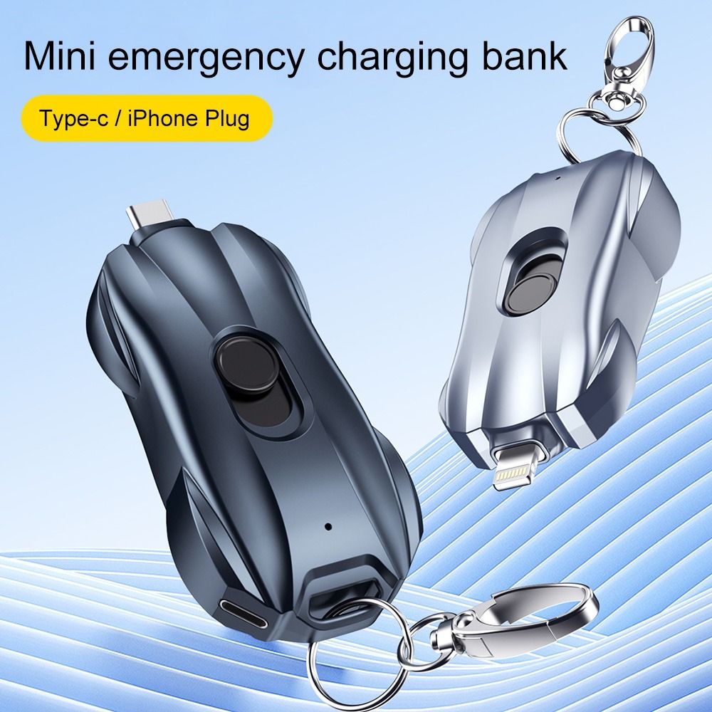 Powerbank Schlüsselanhänger Rennwagen-Design 1500mAh