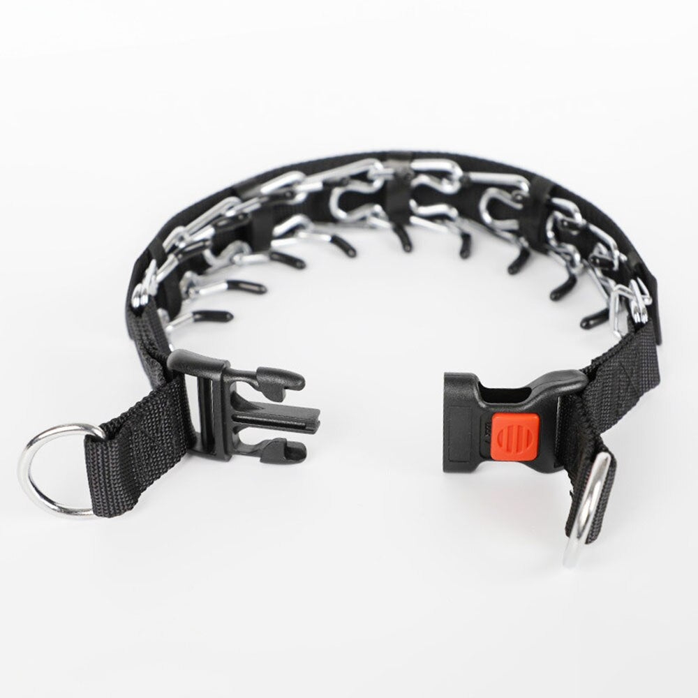 Hundetraining Halsband mit Schnellverschluss und Chromkette