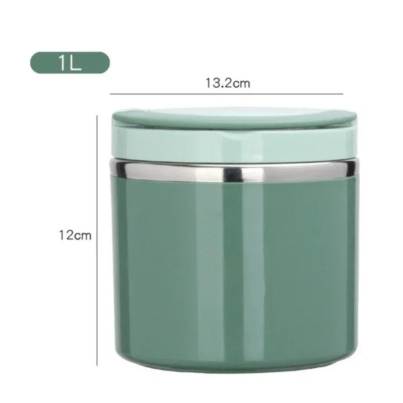 Thermo-Lunchbox Edelstahl mit Griff – Auslaufsicher