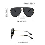 Pilotensonnenbrille mit klassischem Doppelsteg-Design