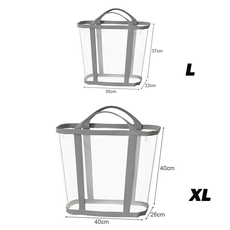 Wäschekorb faltbar mit Mesh-Design – Atmungsaktiv und tragbar