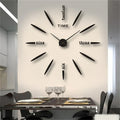 3D Wall Clock for Self-Sticking – Modern Acrylic Look