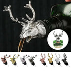 Deer Head Wine Pourer Made of Zinc Alloy