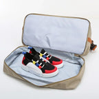 Sports bag with shoe compartment and wet-dry separation