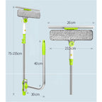 Window cleaner with telescopic handle – Safely reach every pane