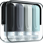 Reiseflaschen Set Silikon 90 ml mit Kulturbeutel
