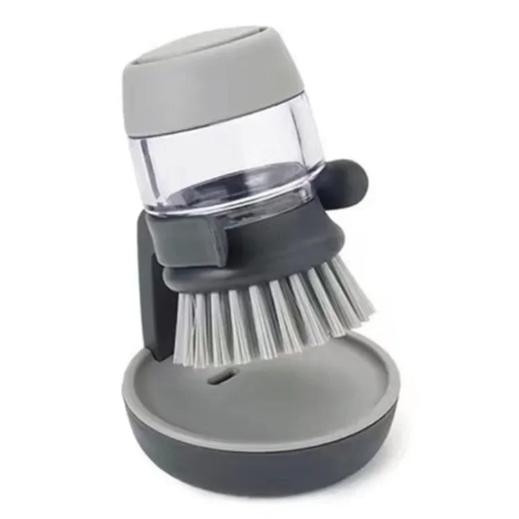 Spülbürste mit Seifenspender – Ergonomischer Griff und Halterung
