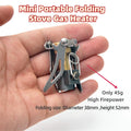Foldable Mini Gas Stove 45g – Ultralight for Camping and Outdoor Use