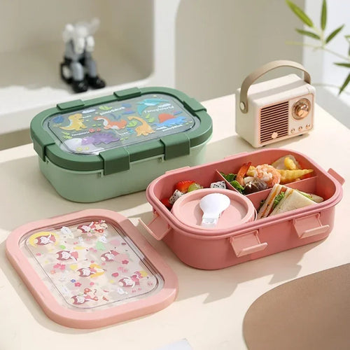 Bento-Box mit Suppenschale und Löffel – 4 Motive