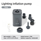 Elektrische Luftpumpe USB-aufladbar mit 2-in-1 Funktion