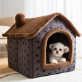 Soft Animal House Bed – Cozy Sleeping House for Cats & Small Dogs