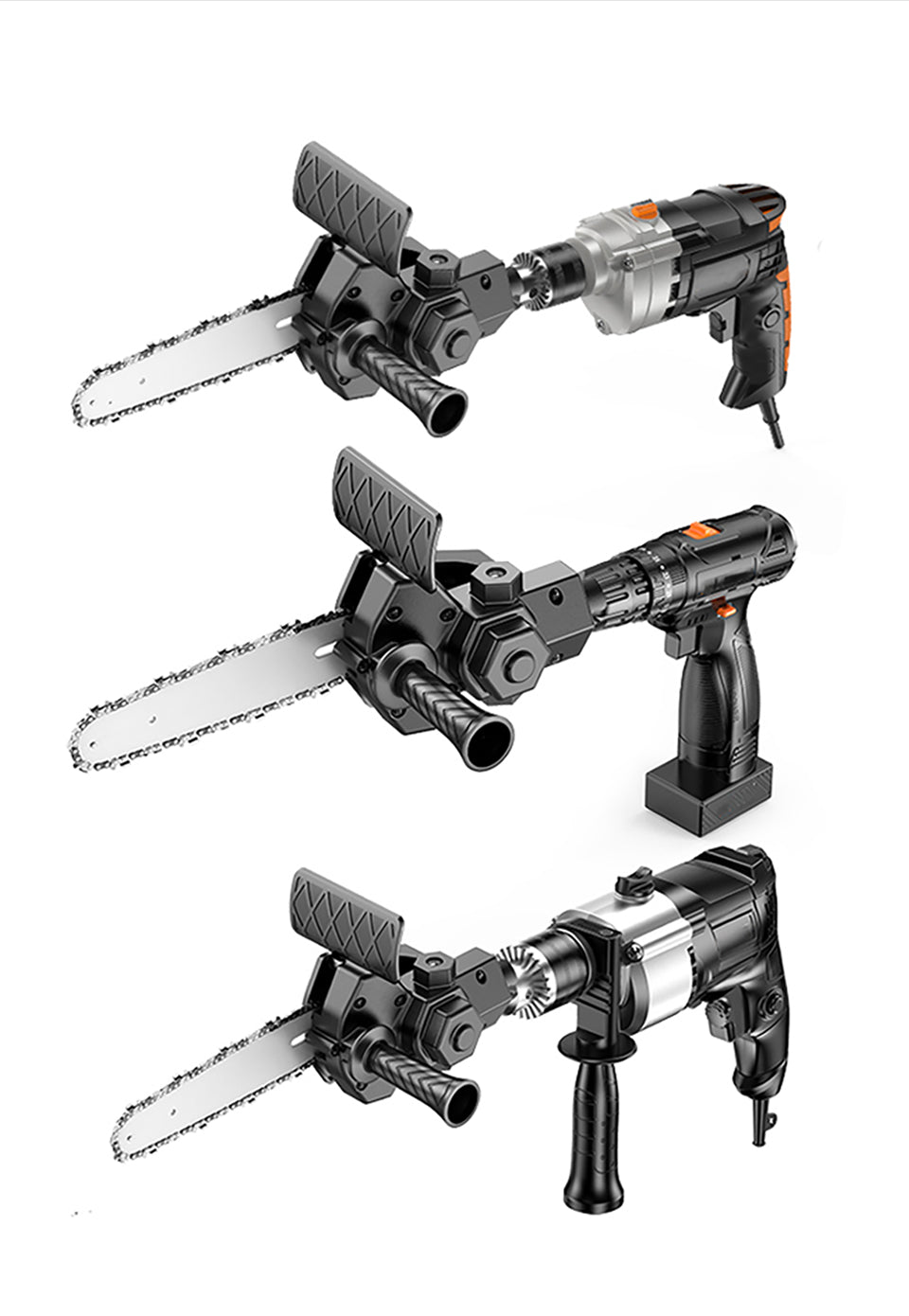 Drill Attachment Chainsaw for Branches & Garden Work