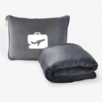 Travel Pillow and Blanket Set with Bag – Soft and Compact