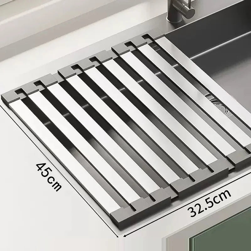 Abflussregal für die Spüle – Hitzebeständiger Edelstahl