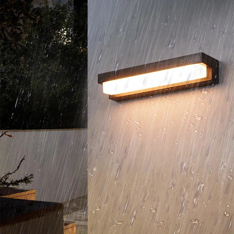 Solar-Wandleuchte LED Außen mit Warmweißlicht