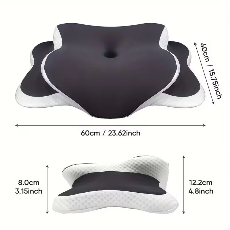 Ergonomisches Nackenkissen mit Memory-Schaum – Schmetterlingsform