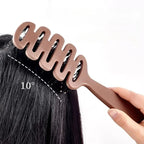 Hairbrush with Wild Boar Bristles and Ergonomic Handle